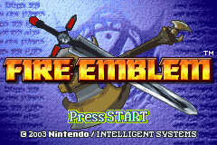 Fire Emblem - Requiem of War (beta 1) Title Screen